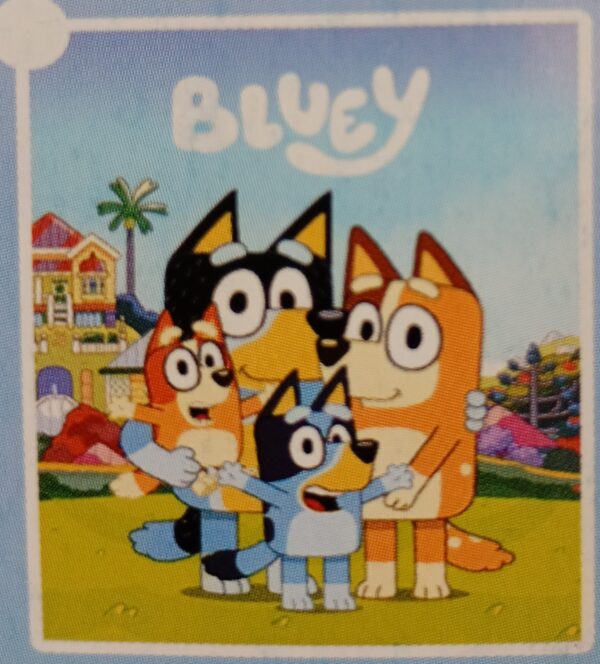 Bluey familia azul