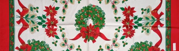 Mantel noche buena cascabeles